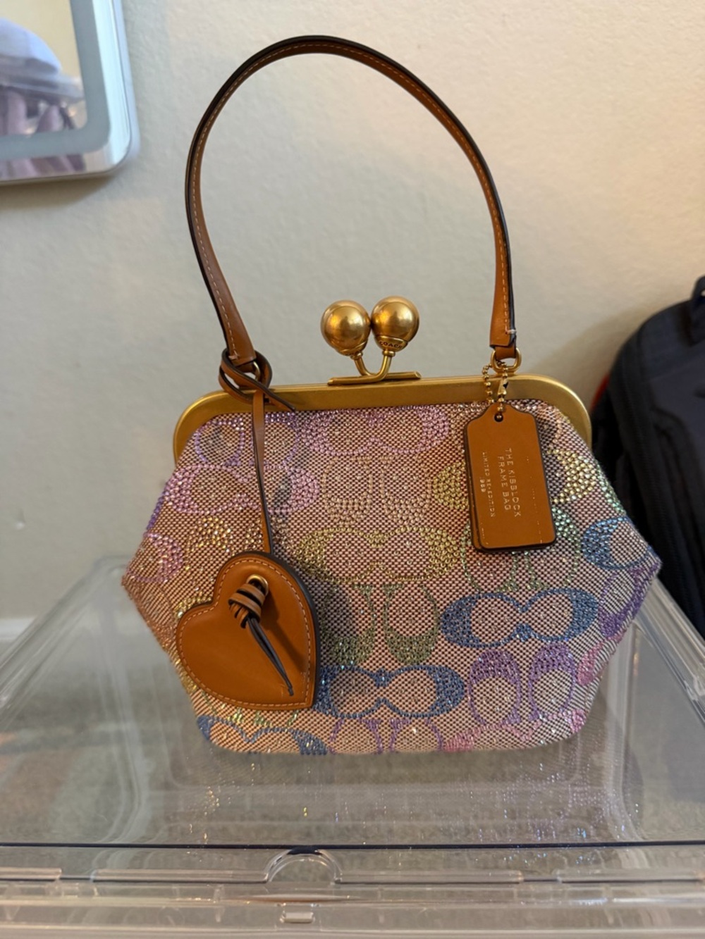 Coach 16 jacquard kiss lock - Picture 4 of 4